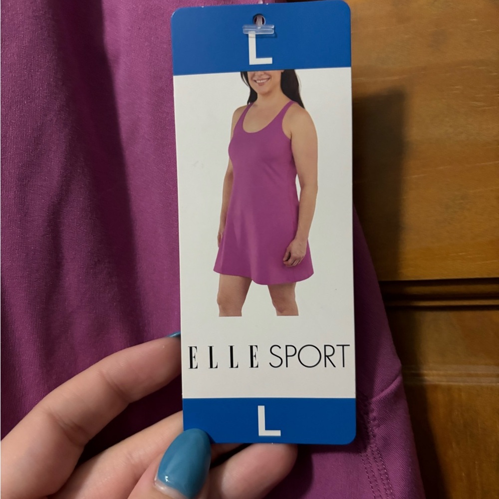 ELLE Sport Pink Athletic Dress - Picture 3 of 6